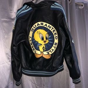 AUTHENTIC VINTAGE LOONEY TUNES BIKER JACKET